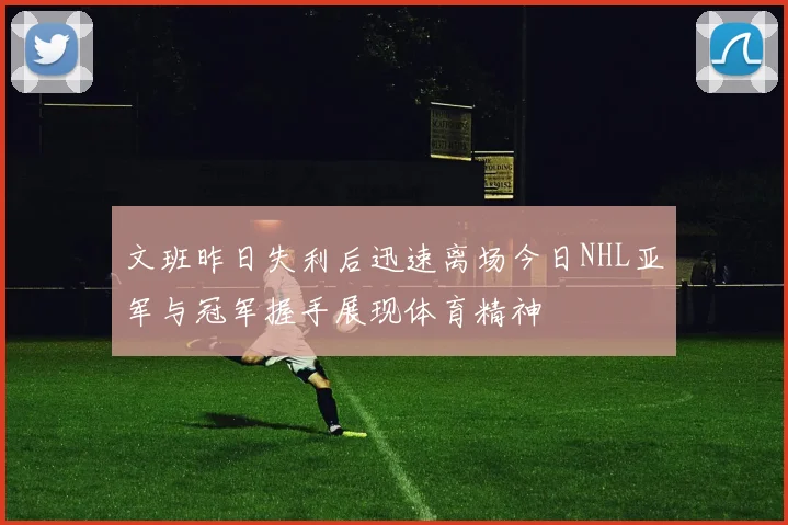 文班昨日失利后迅速离场今日NHL亚军与冠军握手展现体育精神
